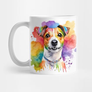 Jack Russell Terrier Watercolor Portrait Mug